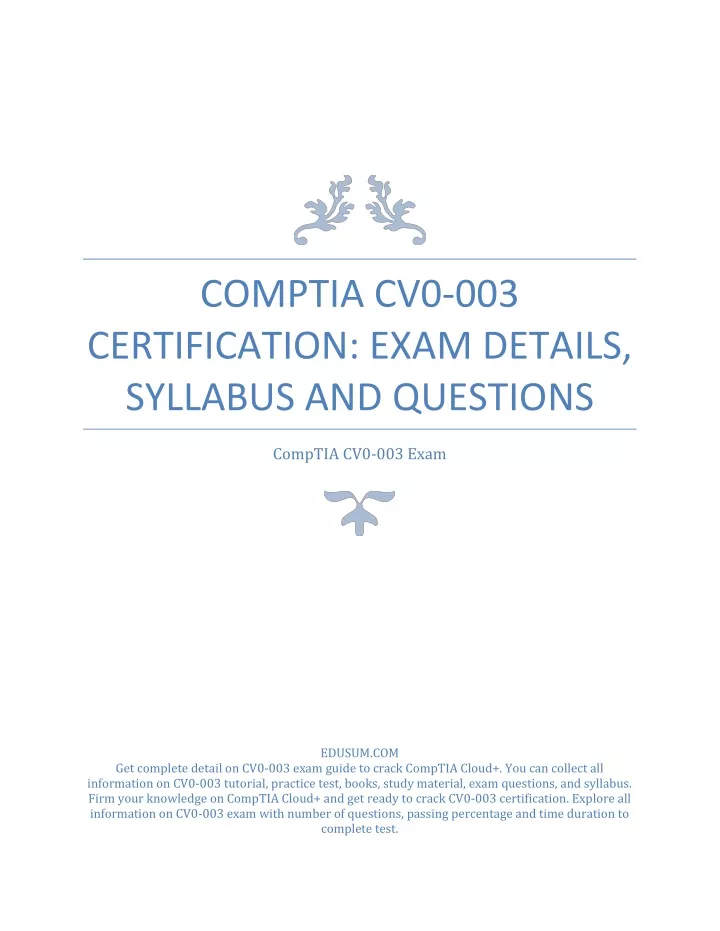 2024 CV0-003완벽한인증시험덤프, CV0-003최고품질인증시험기출문제 & CompTIA Cloud+ Certification Exam최신덤프문제모음집