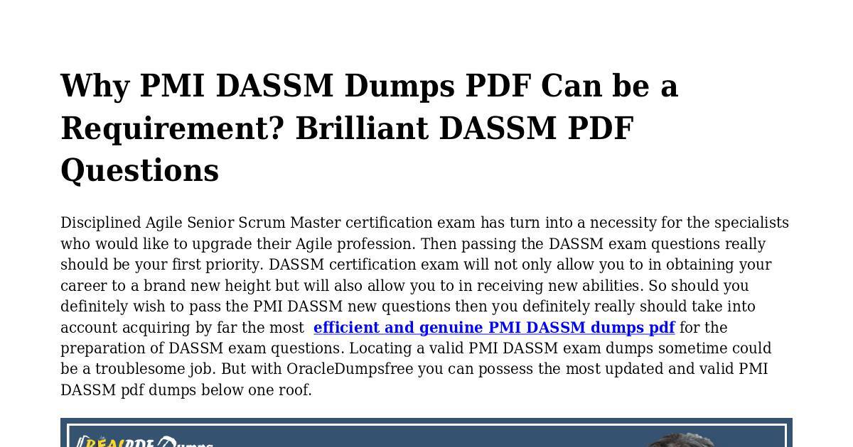 2024 DASSM인기자격증시험덤프공부, DASSM시험대비최신버전자료 & Disciplined Agile Senior Scrum Master (DASSM) Exam적중율높은인증덤프공부