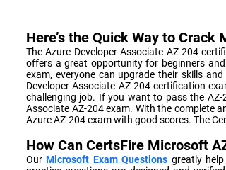 AZ-204시험대비최신덤프 - AZ-204최신인증시험기출자료, Developing Solutions for Microsoft Azure최신덤프자료