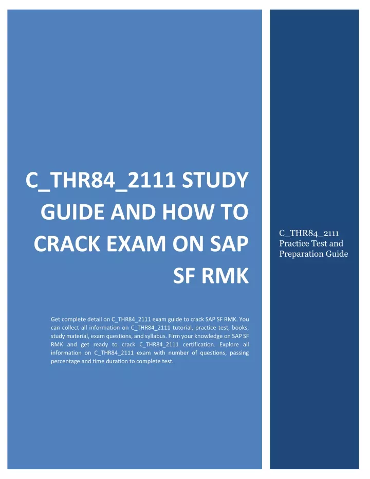 SAP C-THR84-2211유효한인증공부자료 & C-THR84-2211시험대비최신버전자료 - C-THR84-2211덤프샘플문제