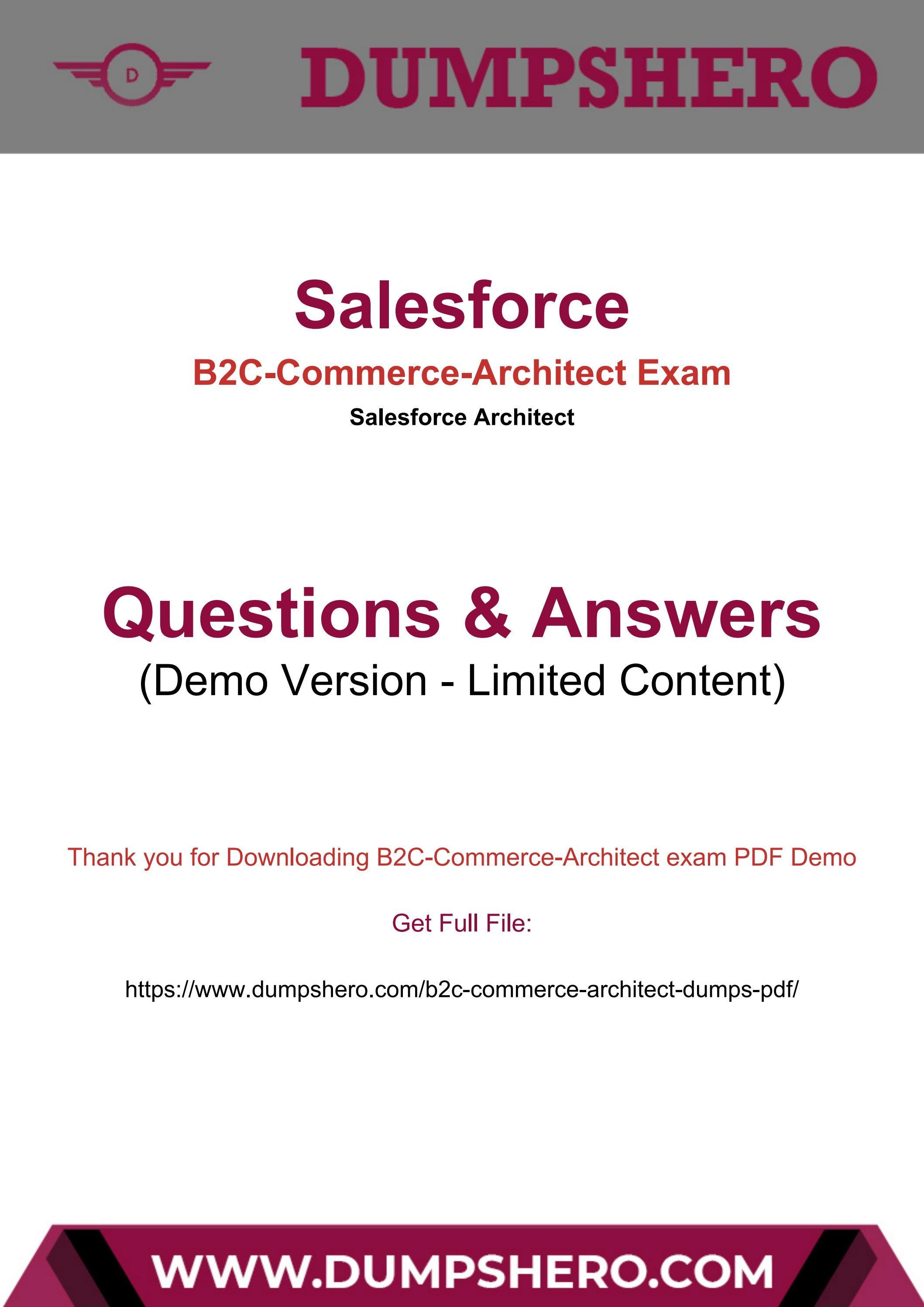 B2C-Commerce-Architect최고품질시험대비자료 - Salesforce B2C-Commerce-Architect시험자료, B2C-Commerce-Architect완벽한덤프공부자료