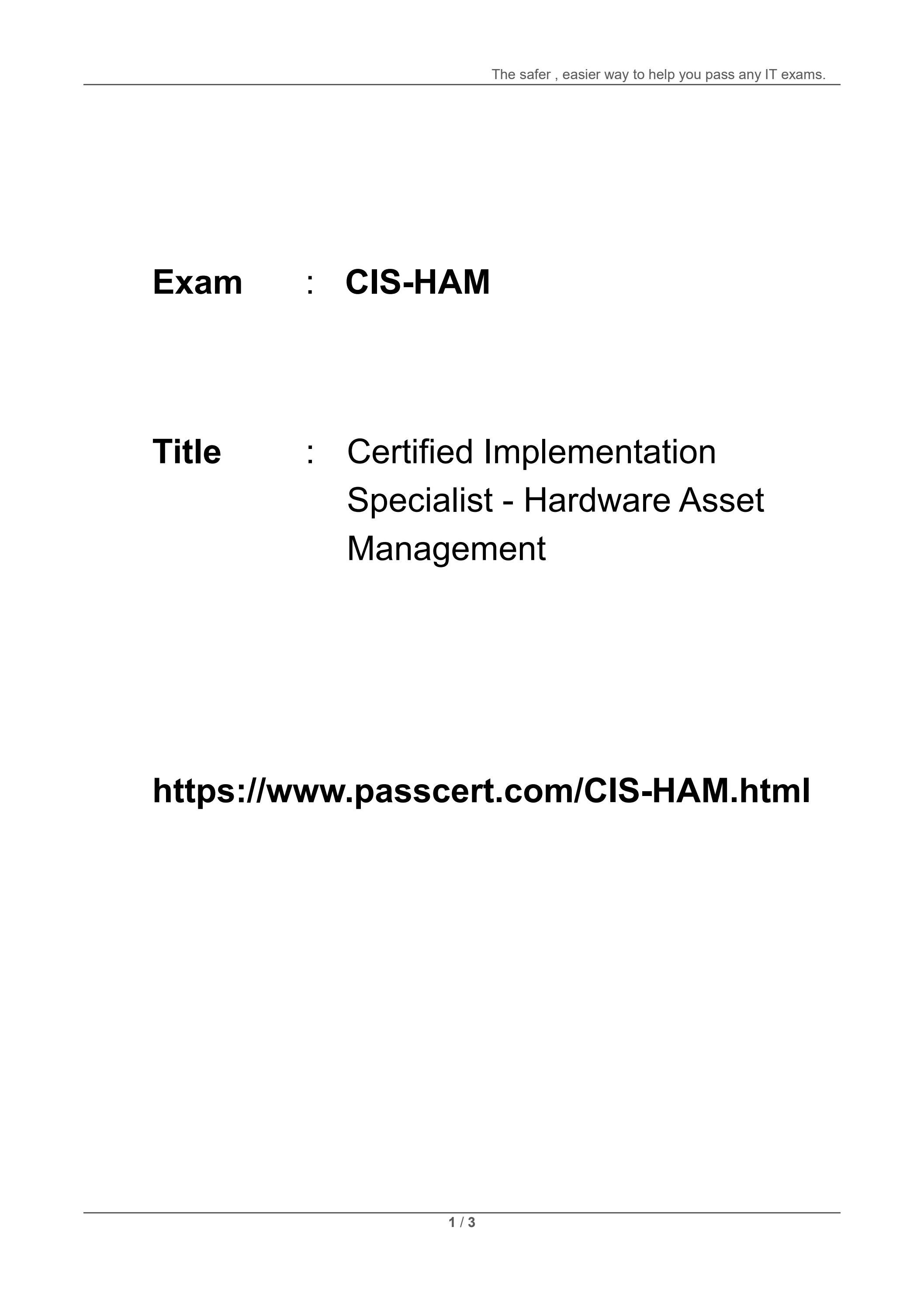 CIS-HAM시험난이도 & CIS-HAM퍼펙트최신덤프공부자료 - CIS-HAM퍼펙트최신버전덤프자료