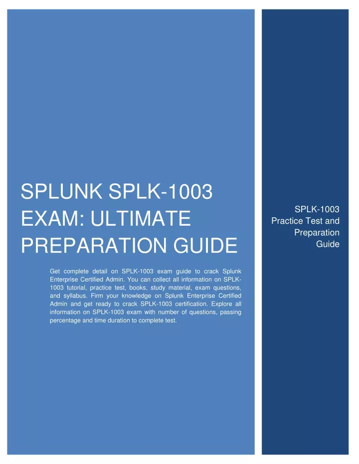 SPLK-1003최신업데이트시험공부자료 - Splunk SPLK-1003최신인증시험기출자료, SPLK-1003퍼펙트덤프공부자료