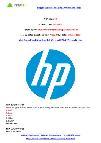 HPE6-A72시험패스가능한인증덤프, HP HPE6-A72유효한공부 & HPE6-A72최고패스자료