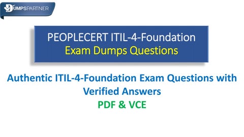 ITIL-4-Foundation퍼펙트최신덤프자료, ITIL-4-Foundation시험패스인증덤프 & ITIL-4-Foundation시험패스가능한인증덤프자료