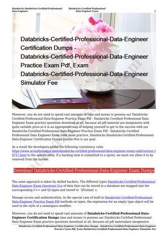 Databricks-Certified-Professional-Data-Engineer최고덤프 & Databricks-Certified-Professional-Data-Engineer높은통과율덤프문제 - Databricks-Certified-Professional-Data-Engineer최신업데이트버전시험자료