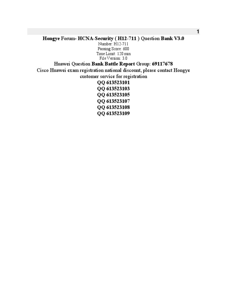 2024 H12-711_V4.0예상문제 - H12-711_V4.0시험난이도, HCIA-Security V4.0시험대비공부자료