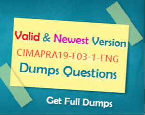 2024 CIMAPRA19-F03-1인기자격증덤프공부자료 & CIMAPRA19-F03-1인증덤프공부자료 - F3 Financial Strategy시험대비덤프샘플다운