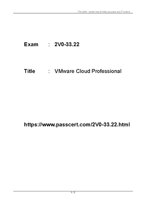 2V0-33.22최신버전시험덤프자료 - 2V0-33.22최고품질덤프샘플문제, 2V0-33.22인증덤프샘플다운