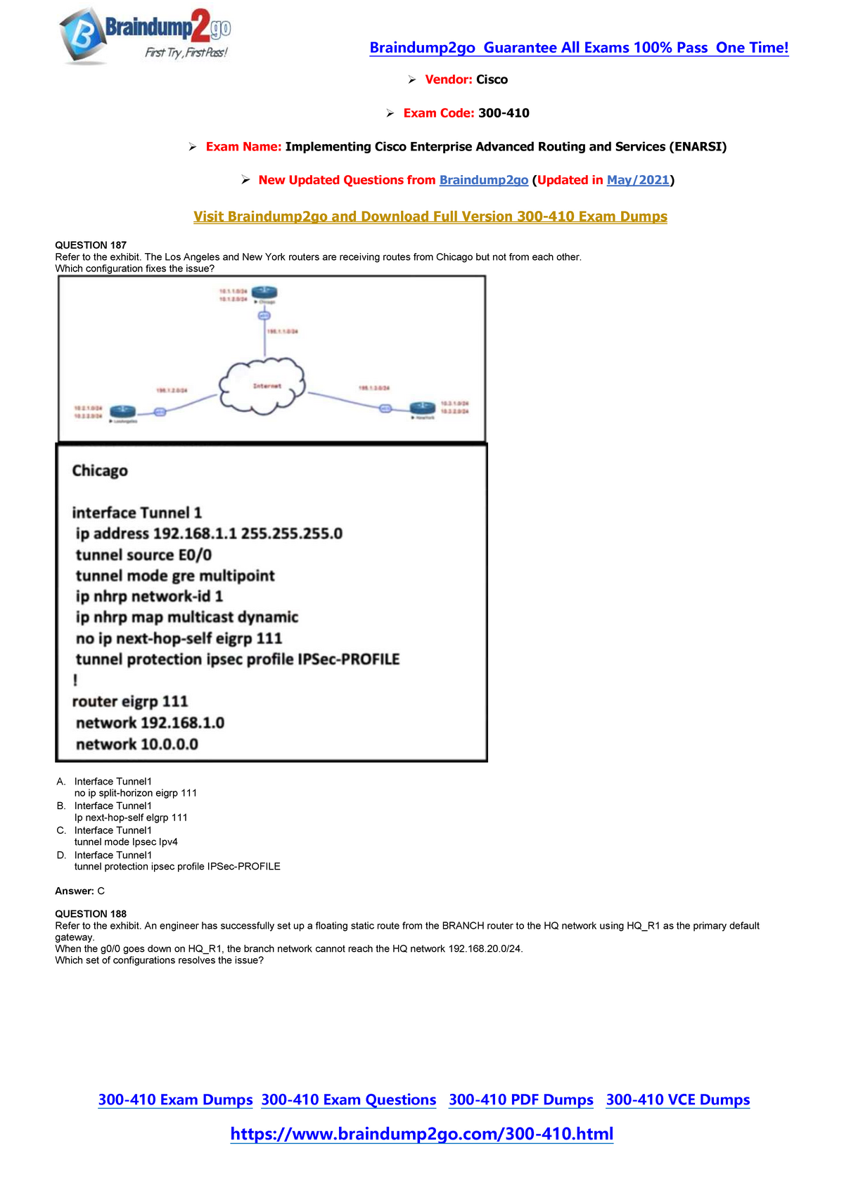 300-410인기자격증덤프공부자료 & Cisco 300-410완벽한시험덤프 - 300-410시험패스인증덤프