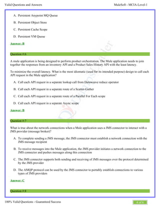 MuleSoft MCIA-Level-1최신버전공부자료 - MCIA-Level-1덤프최신자료, MCIA-Level-1시험덤프샘플