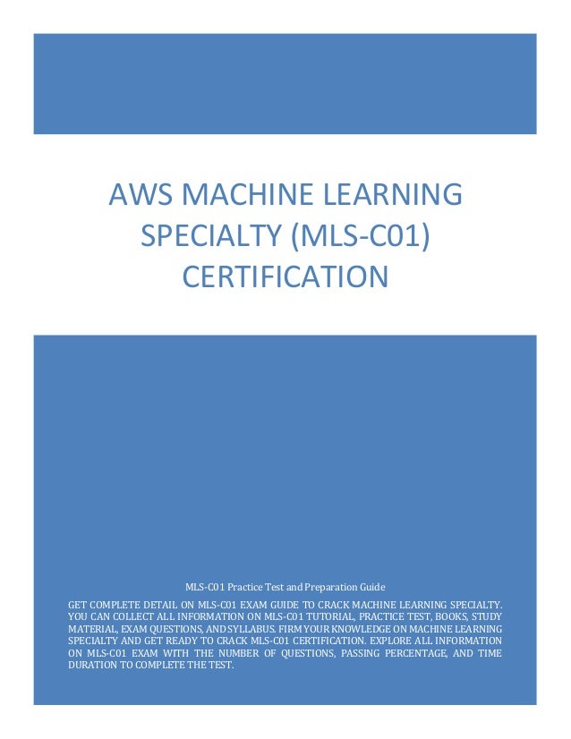 MLS-C01인증시험대비자료, MLS-C01최신인증시험정보 & AWS Certified Machine Learning - Specialty퍼펙트인증공부자료