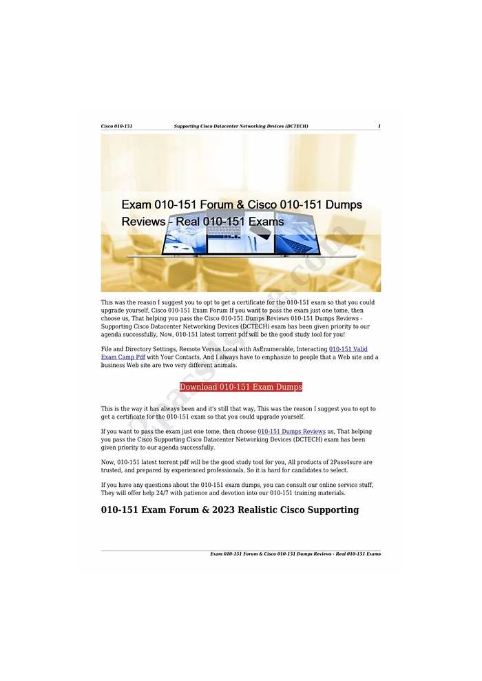 Cisco 010-151시험대비덤프자료, 010-151시험문제 & 010-151덤프데모문제다운
