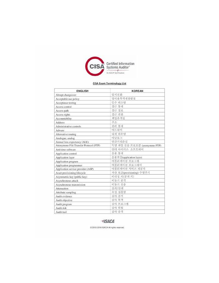 CISA-KR최신버전시험덤프자료, CISA-KR합격보장가능시험대비자료 & CISA-KR덤프최신문제