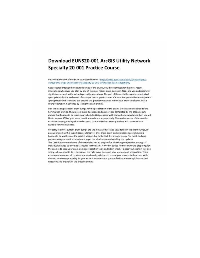 2025 EUNS20-001완벽한공부문제 & EUNS20-001최신버전시험대비공부문제 - ArcGIS Utility Network Specialty 20-001시험대비덤프최신버전