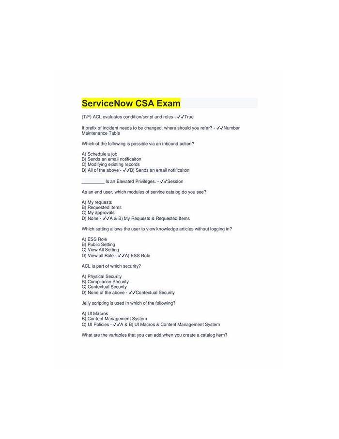 ServiceNow CSA최신시험기출문제모음, CSA시험대비최신덤프 & CSA최신시험