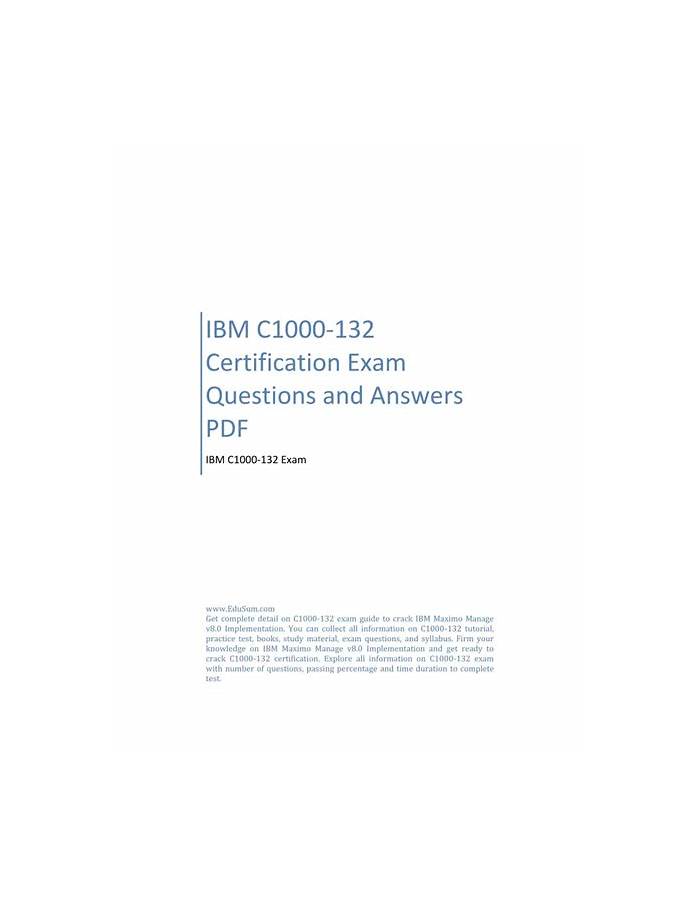 C1000-132 PDF & IBM C1000-132최신인증시험자료 - C1000-132인증시험