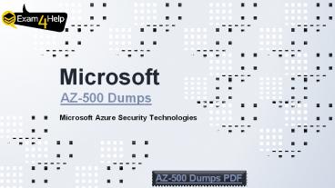 AZ-500시험패스인증공부 - Microsoft AZ-500시험합격덤프, AZ-500 100％시험패스덤프문제