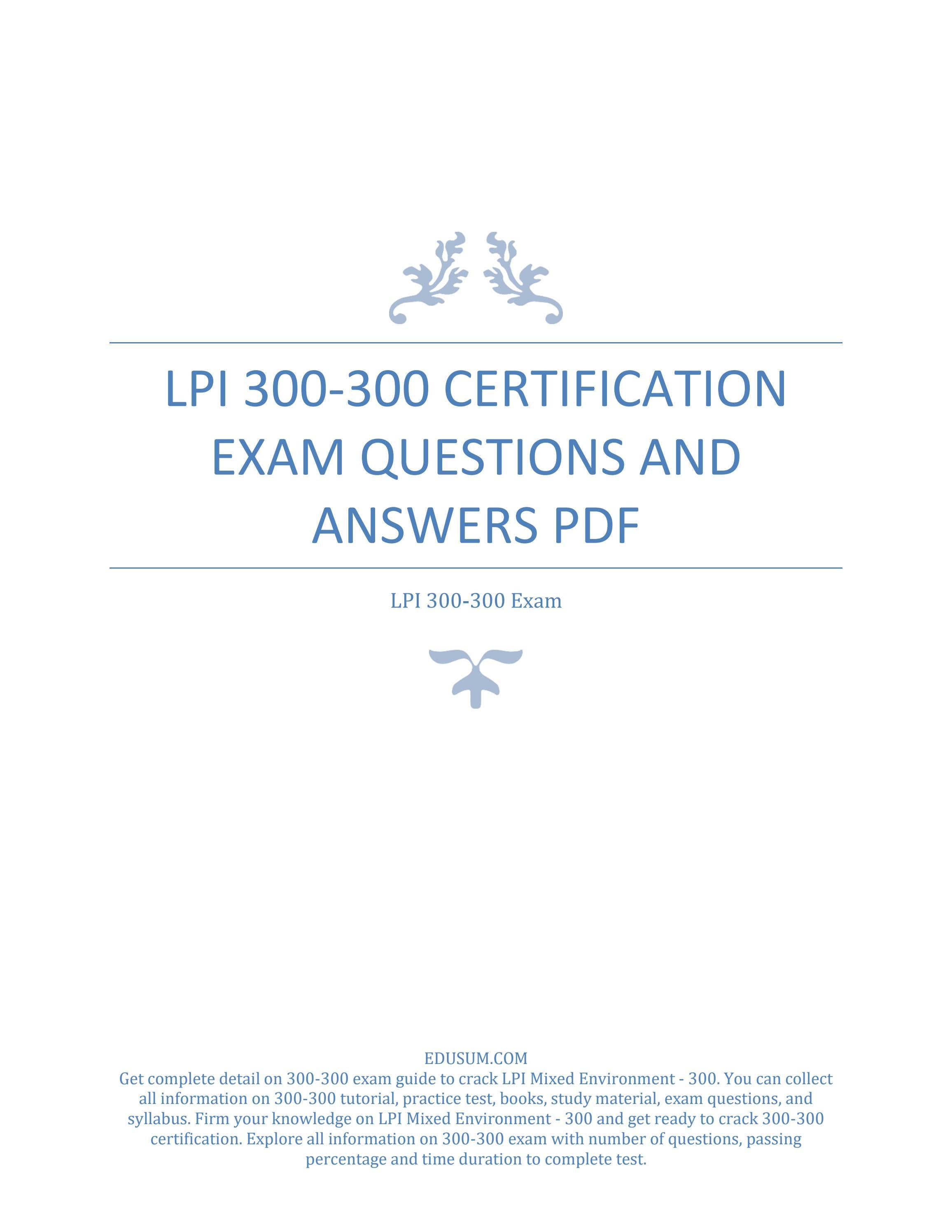 2024 306-300参考資料 & 306-300的中合格問題集、LPIC-3 Exam 306: High Availability and Storage Clusters PDF問題サンプル