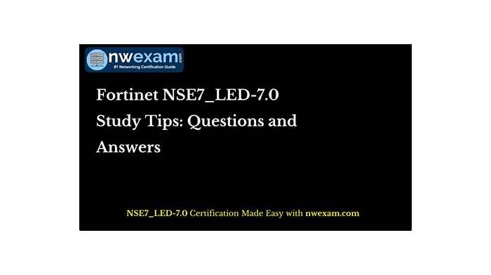 Fortinet NSE7_LED-7.0日本語練習問題 & NSE7_LED-7.0参考書内容、NSE7_LED-7.0コンポーネント