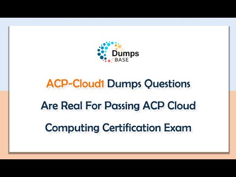 ACP-Cloud1試験概要、ACP-Cloud1模擬試験最新版 & ACP-Cloud1問題例