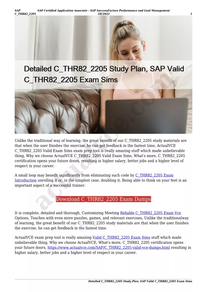 C_THR82_2211 Online Praxisprüfung - SAP C_THR82_2211 Demotesten