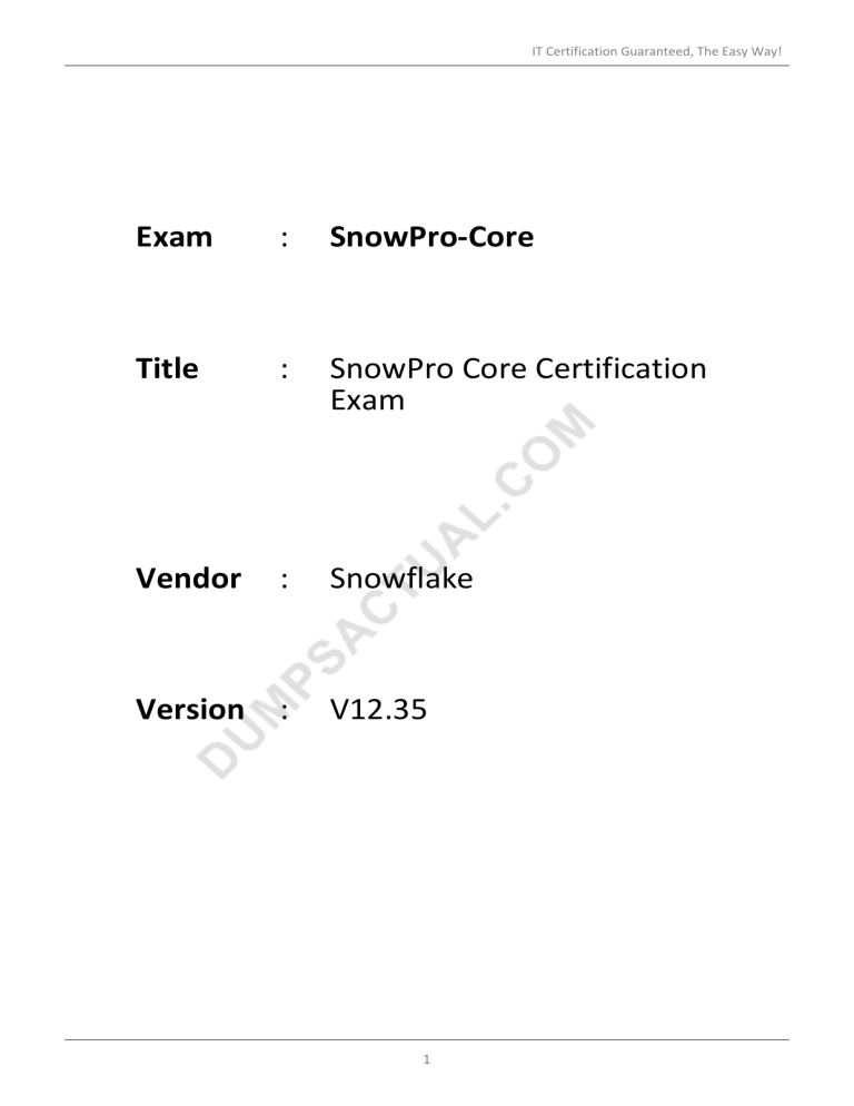 SnowPro-Core Online Tests & Snowflake SnowPro-Core Dumps - SnowPro-Core Schulungsunterlagen