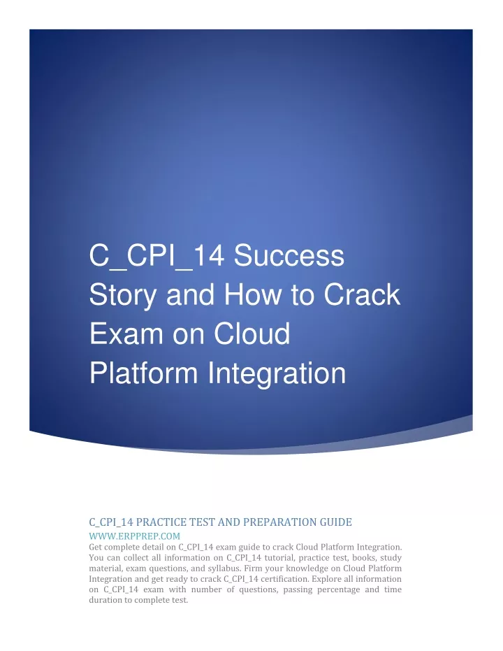 2024 C-CPI-14 Zertifikatsdemo - C-CPI-14 Dumps Deutsch, SAP Certified Development Associate - SAP Integration Suite Online Tests