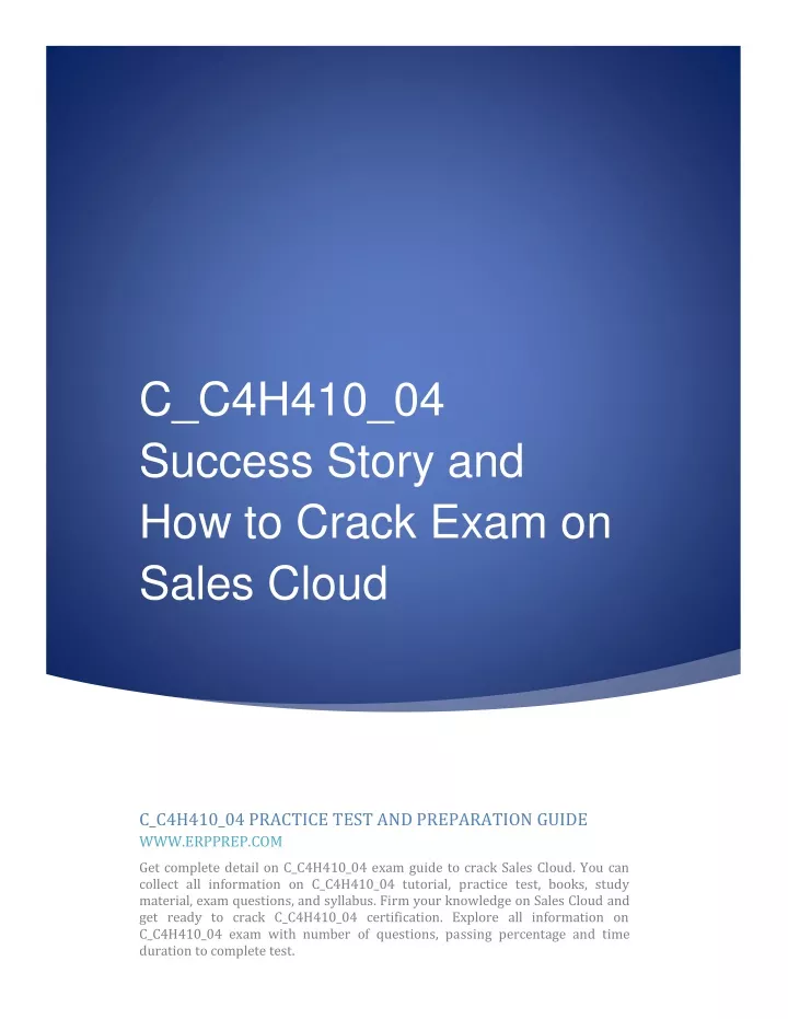 C-C4H410-21 Lernhilfe - C-C4H410-21 Tests, C-C4H410-21 Trainingsunterlagen