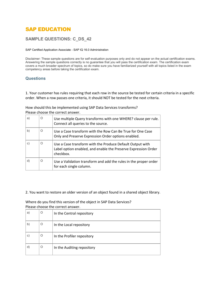 SAP C-DS-42 Praxisprüfung, C-DS-42 Vorbereitung & C-DS-42 Quizfragen Und Antworten