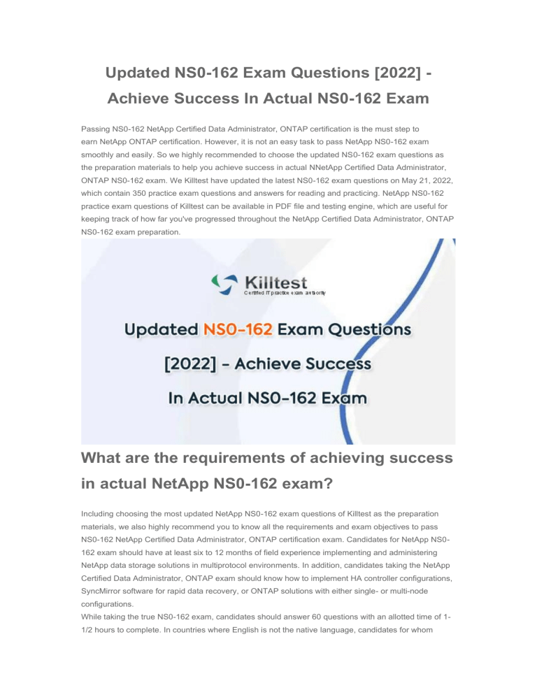 NS0-162 Quizfragen Und Antworten & NS0-162 Übungsmaterialien