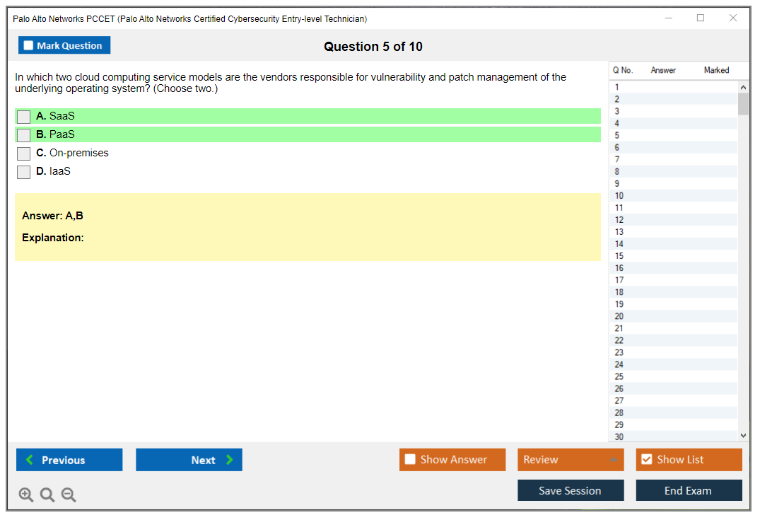 Palo Alto Networks PCCET Quizfragen Und Antworten, PCCET Schulungsangebot