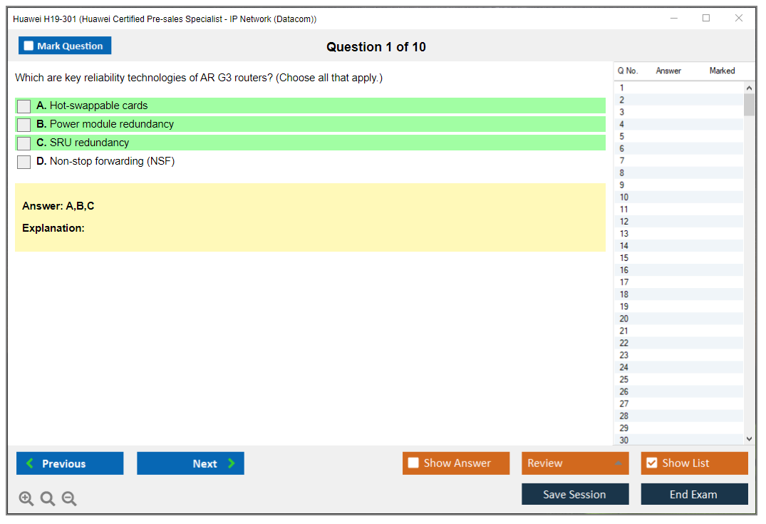 H19-301_V3.0 PDF Testsoftware - Huawei H19-301_V3.0 Fragenkatalog