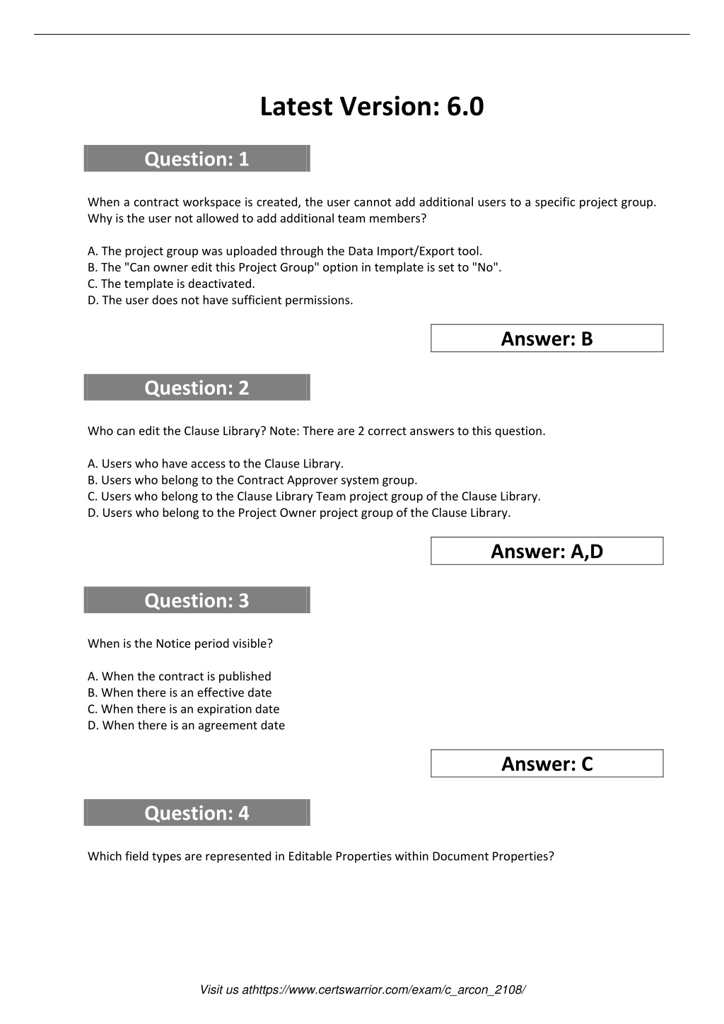 C_ARCON_2302 Probesfragen, C_ARCON_2302 Fragen&Antworten & C_ARCON_2302 Demotesten