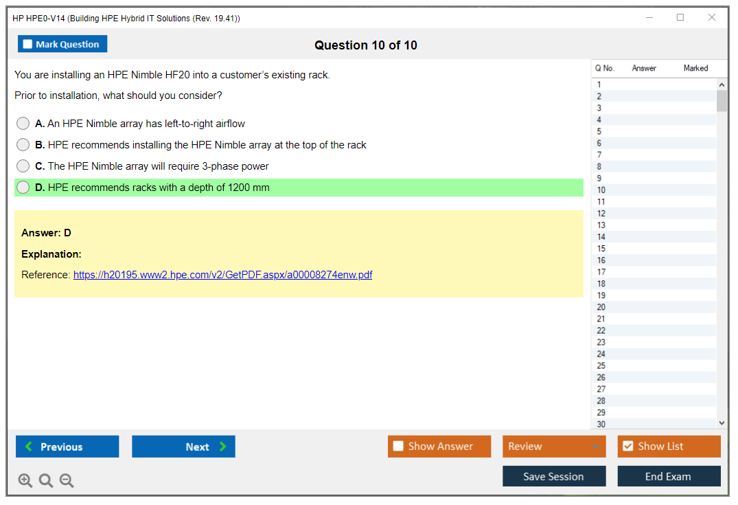 HPE0-S59 Prüfungsmaterialien - HPE0-S59 Exam, HPE0-S59 Quizfragen Und Antworten