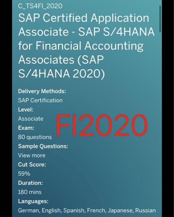 C-TS4FI-2020 Fragenpool & C-TS4FI-2020 Testking - C-TS4FI-2020 Prüfungs-Guide