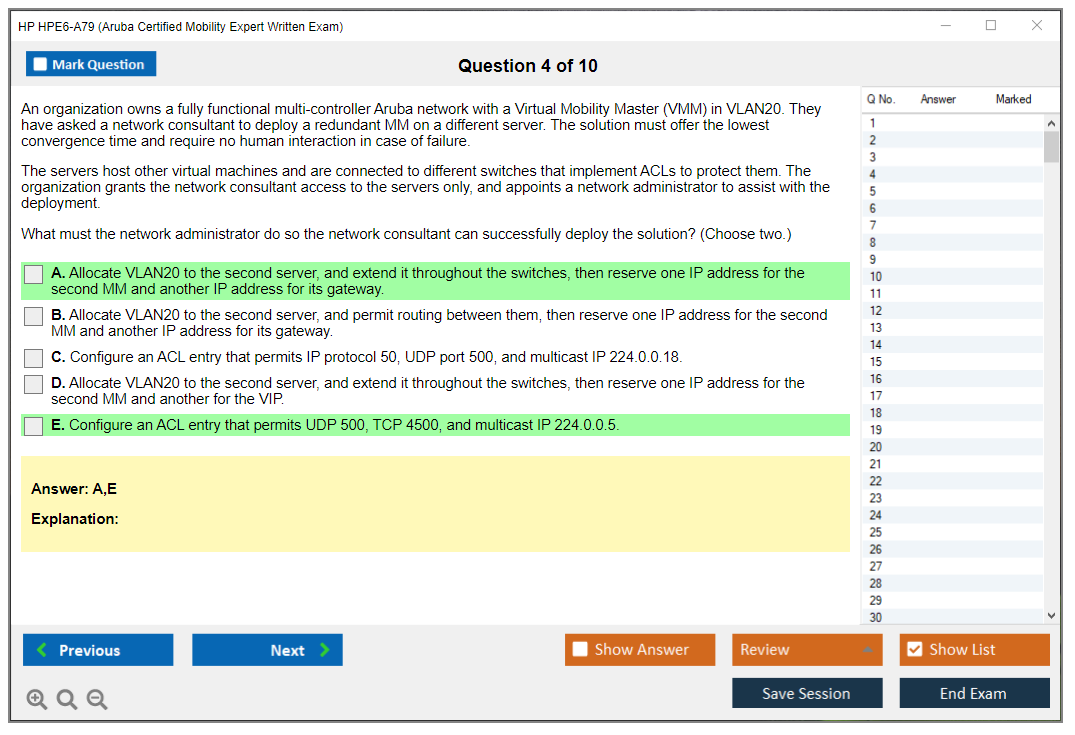 HPE6-A78 Simulationsfragen, HP HPE6-A78 Prüfungsübungen