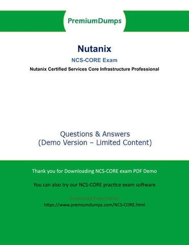 NCSE-Core Tests, Nutanix NCSE-Core Schulungsunterlagen & NCSE-Core Tests