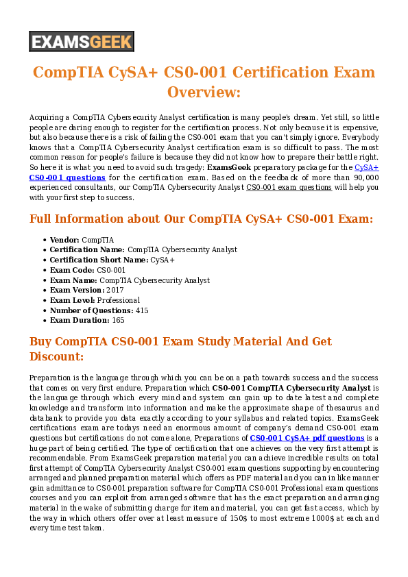 CS0-003 Zertifizierungsfragen & CompTIA CS0-003 Online Praxisprüfung