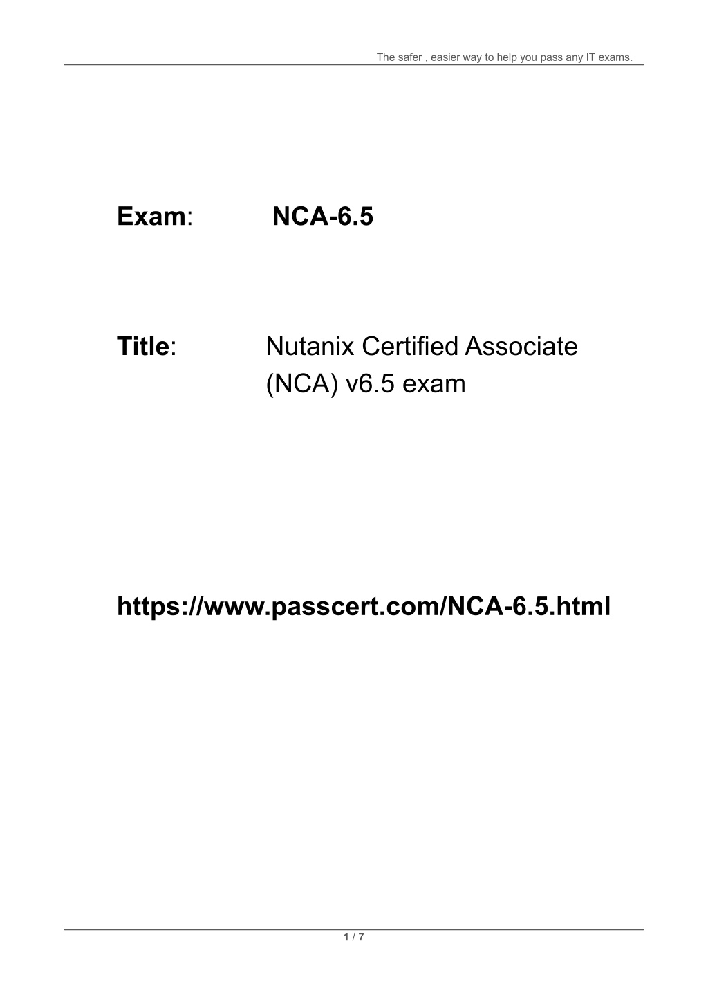 NCA-6.5 Zertifizierungsfragen, NCA-6.5 Deutsche Prüfungsfragen