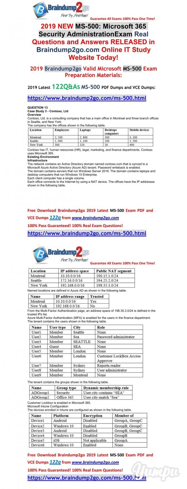 2024 MS-500 Prüfungsunterlagen, MS-500 PDF Testsoftware & Microsoft 365 Security Administration Zertifizierungsantworten