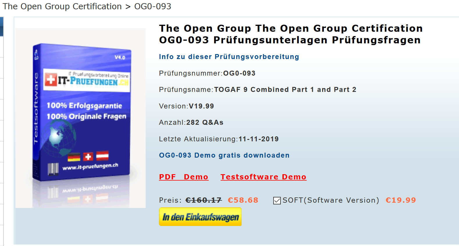 The Open Group OG0-093 Fragenkatalog & OG0-093 Deutsch Prüfungsfragen