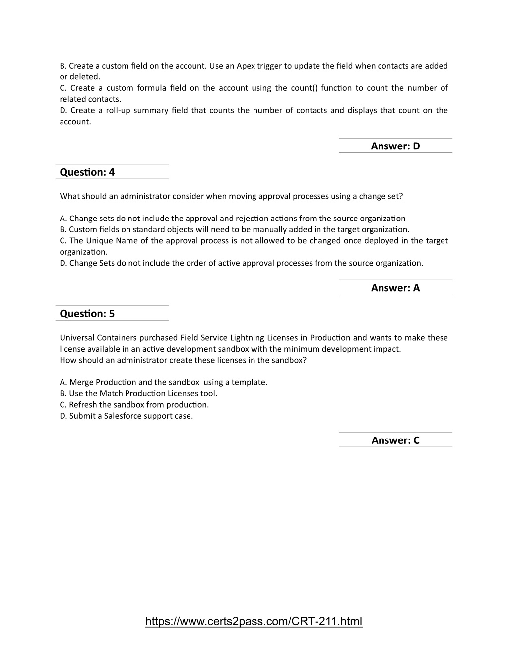 CRT-211 Prüfungsfrage & Salesforce CRT-211 Probesfragen - CRT-211 Examsfragen