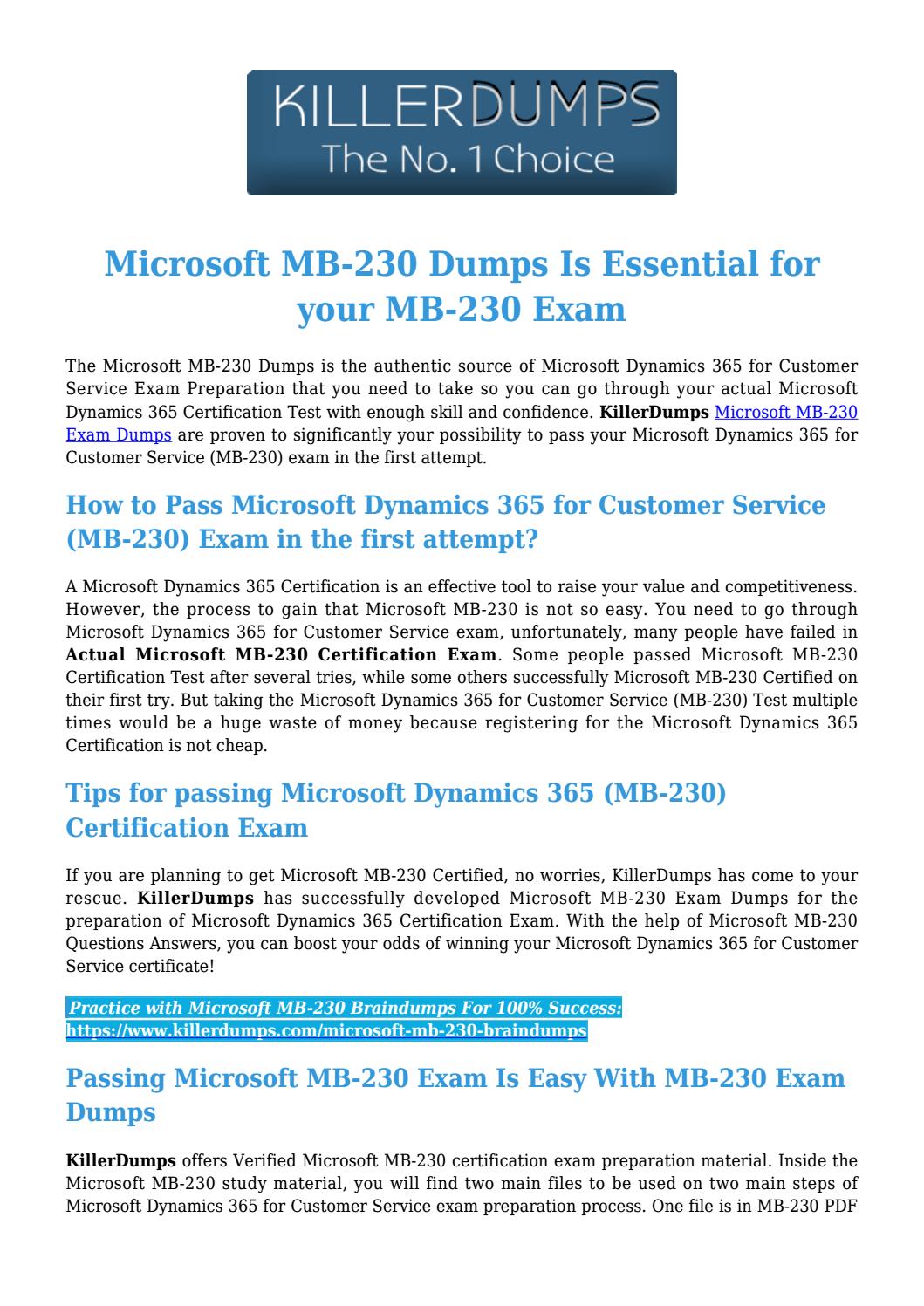 Microsoft MB-230 Originale Fragen, MB-230 Examsfragen & MB-230 Echte Fragen