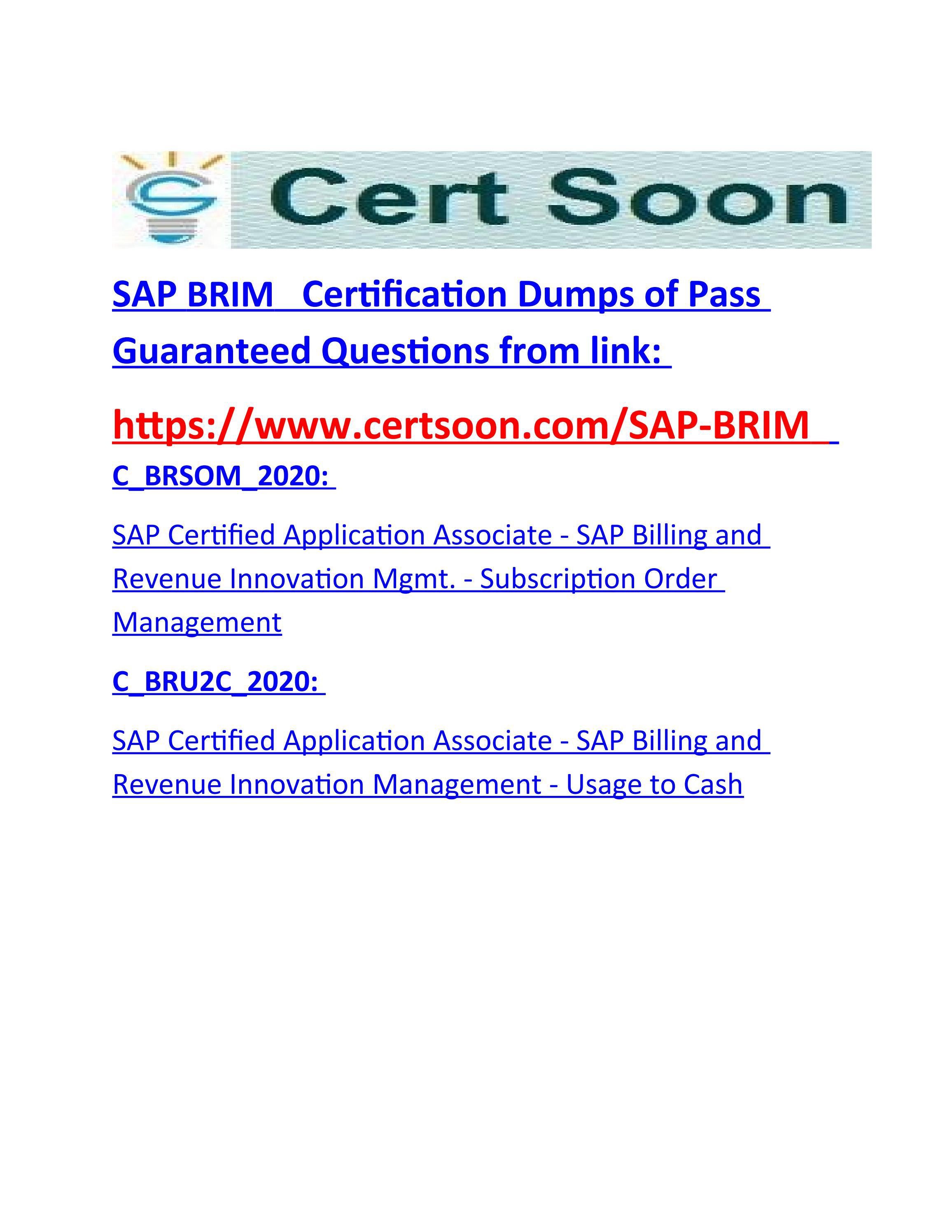 SAP C_BRSOM_2020 Prüfungs Guide & C_BRSOM_2020 Prüfungs-Guide