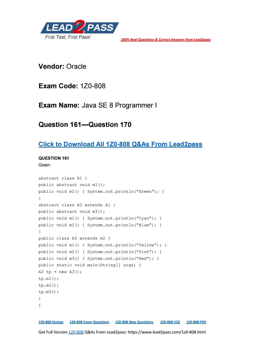 1z0-808 Unterlage, Oracle 1z0-808 Online Praxisprüfung