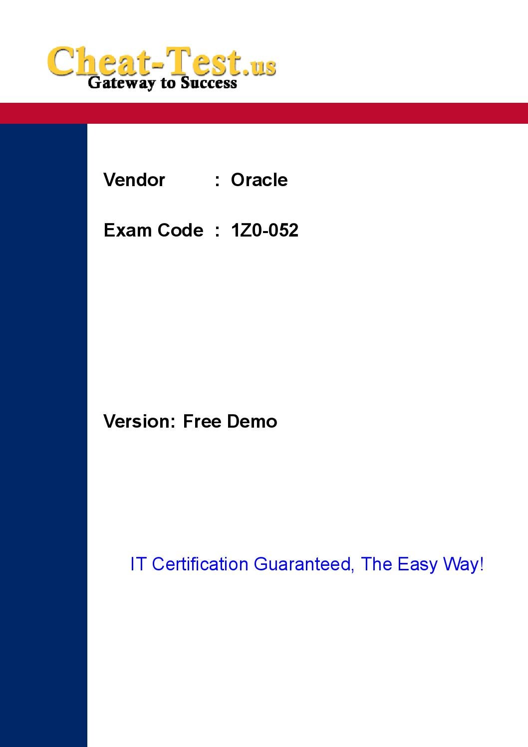 1Z0-106 Prüfungs Guide - Oracle 1Z0-106 Prüfungs-Guide