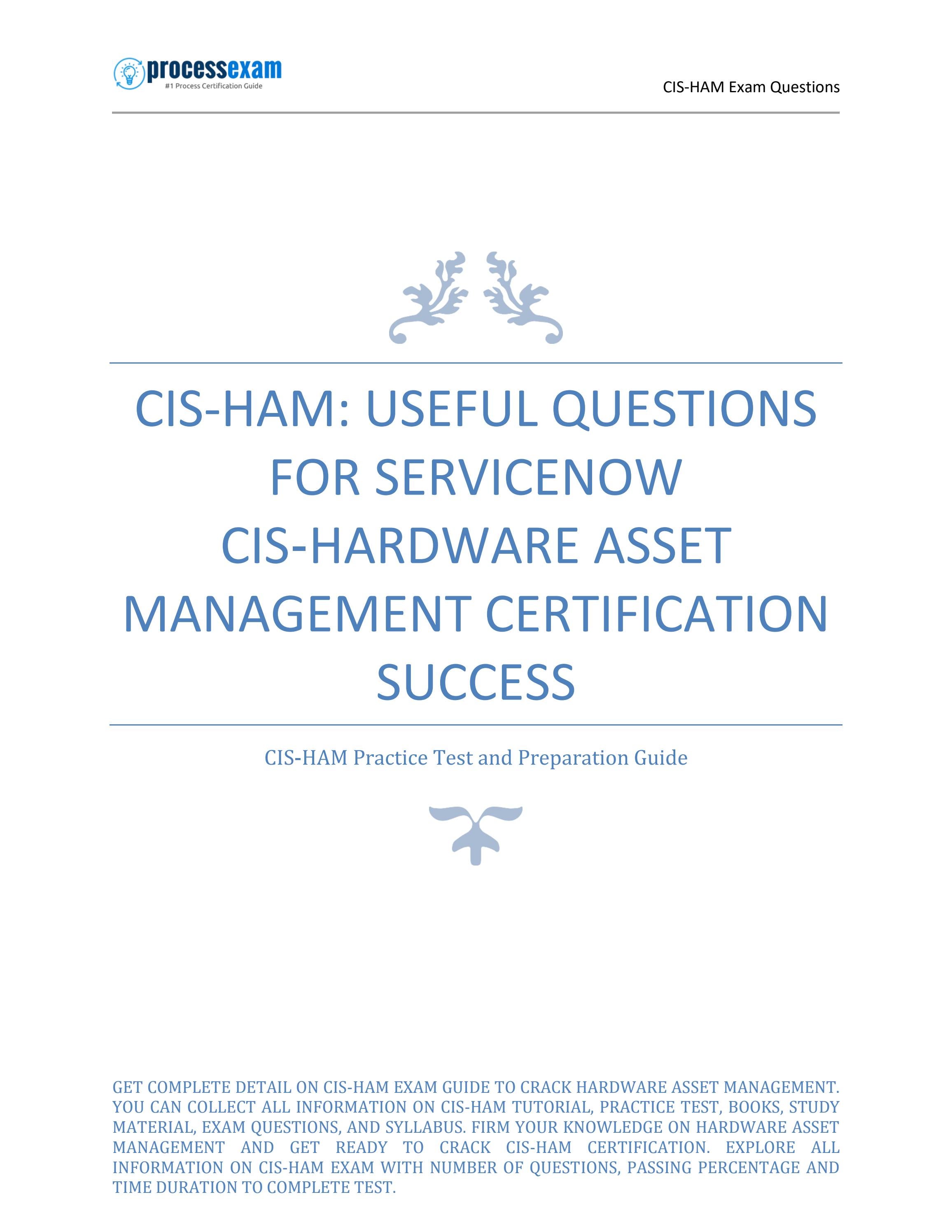 CIS-HAM Prüfungsfrage & CIS-HAM Fragen Und Antworten - Certified Implementation Specialist - Hardware Asset Management Fragen Beantworten