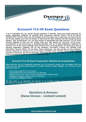 EC-COUNCIL 712-50 Exam Fragen, 712-50 PDF & 712-50 Deutsch