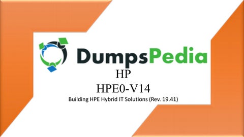 HPE0-V14 PDF Testsoftware, HP HPE0-V14 Prüfungsfragen